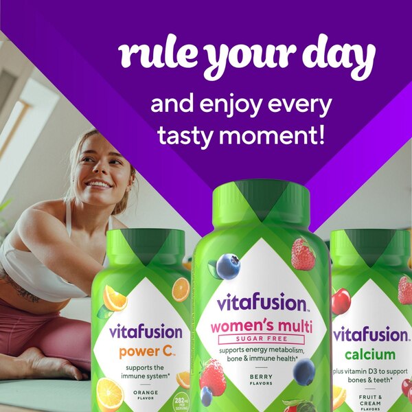 Vitafusion Women’s Sugar Free Daily Multivitamin Supplement, Adult Gummy Vitamin for Energy, Bone & Immune Support*, 90 CT