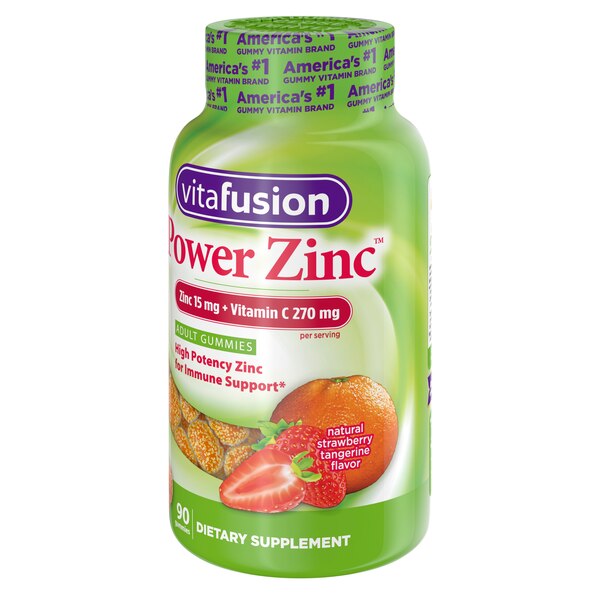Vitafusion Power Zinc Gummy Vitamins, 90 CT