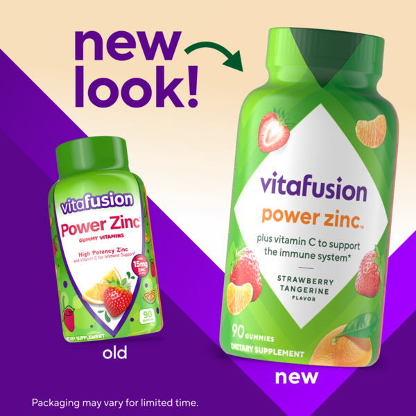 Vitafusion Power Zinc Gummy Vitamins, 90 CT