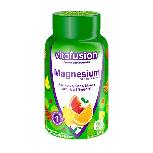 Vitafusion 165 MG Magnesium Citrus Gummies, 60 CT