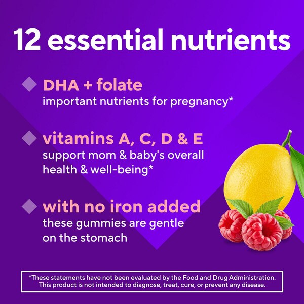 Vitafusion Prenatal Gummy Vitamins Assorted Flavor