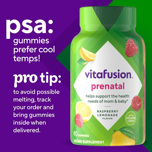 Vitafusion Prenatal Gummy Vitamins Assorted Flavor