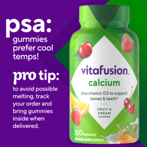Vitafusion Calcium Gummy Vitamins for Adults 500 mg