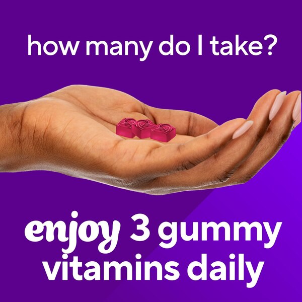 Vitafusion Hair, Skin & Nails Gummies, Mixed Berry, 120 CT