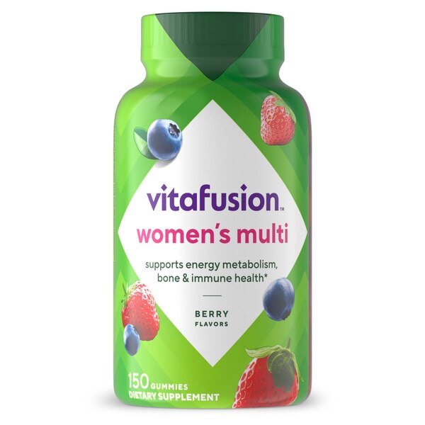 Vitafusion Women's Bone and Metabolism Daily Multivitamin Gummy Formula, 150 CT