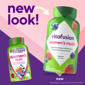 Vitafusion Women's Bone and Metabolism Daily Multivitamin Gummy Formula, 150 CT