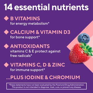 Vitafusion Women's Bone and Metabolism Daily Multivitamin Gummy Formula, 150 CT