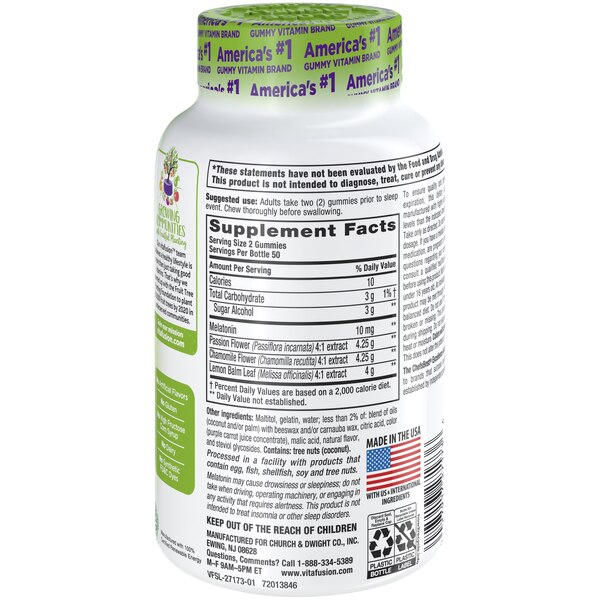 Vitafusion Max Strength Melatonin Gummies, 100 CT