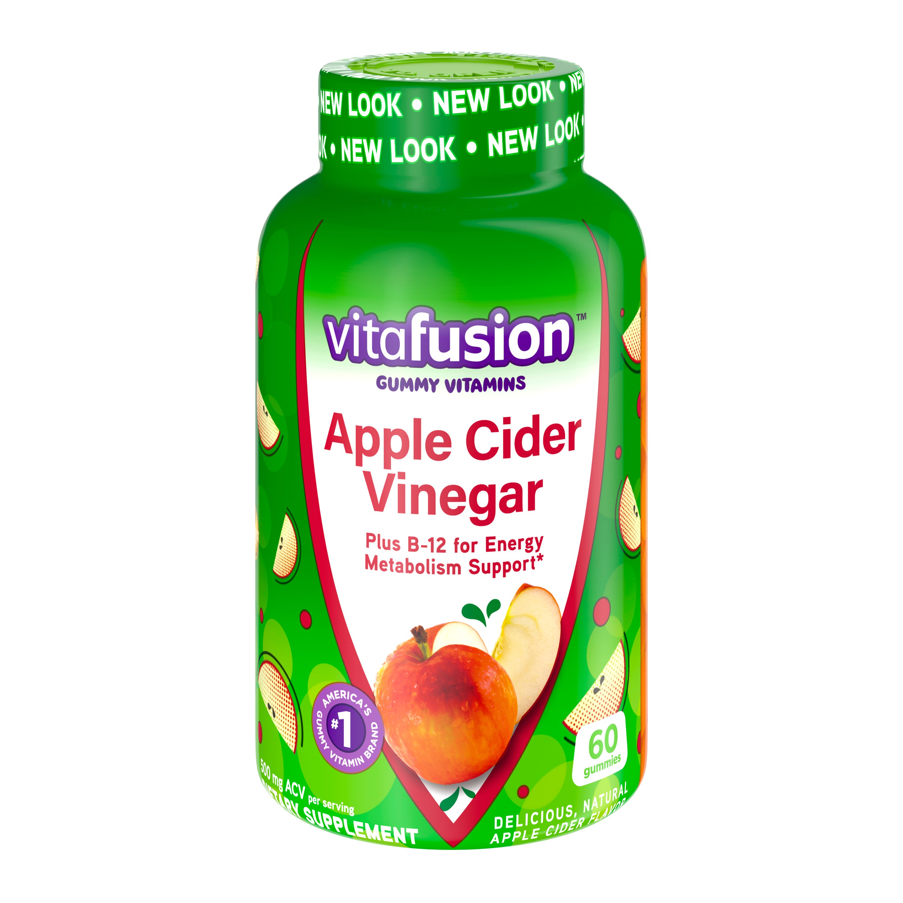 Vitafusion Apple Cider Vinegar Gummy Vitamins, 60ct