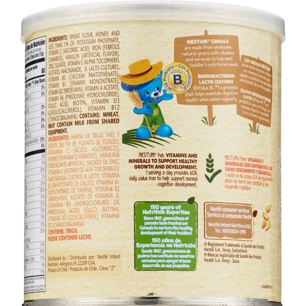 Nestle Nestum Cereal, Wheat & Honey, 10.5 OZ