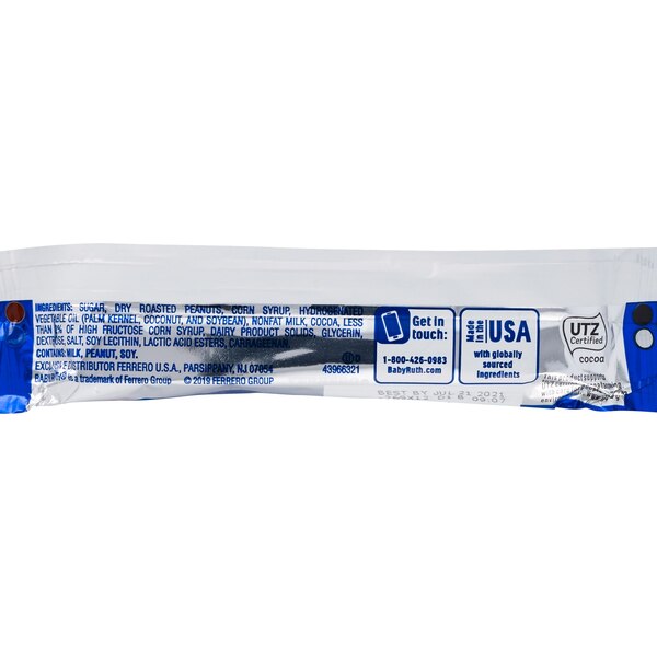 Baby Ruth Candy Bar, 2.1 oz