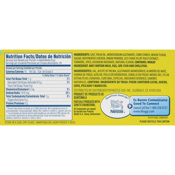 Maggi Bouillon Tablets Chicken Flavor, 4.86 OZ