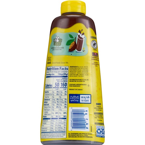 Nestle Nesquik Chocolate Syrup, 22.9 OZ