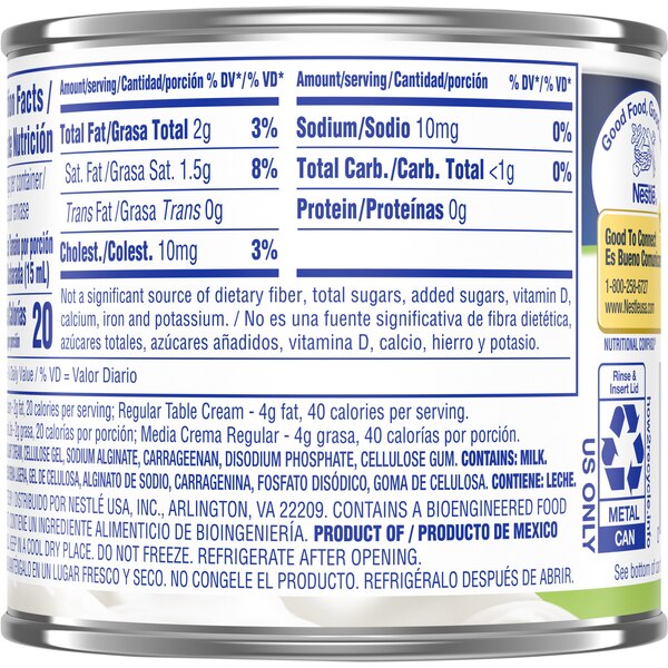 Nestle Media Crema Lite Cream, 7.6 OZ