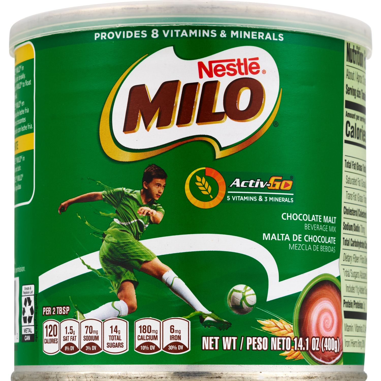 Nestle Milo Activ-Go Chocolate Malt Powder Drink Mix, 14.1 OZ