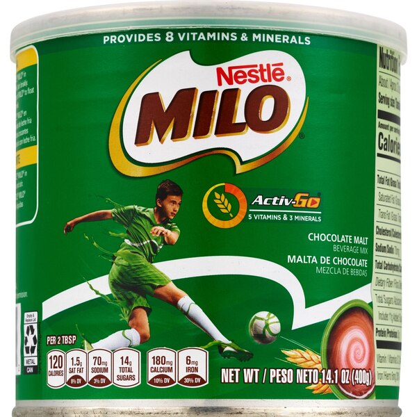 Nestle Milo Activ-Go Chocolate Malt Powder Drink Mix, 14.1 OZ