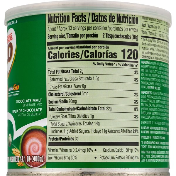Nestle Milo Activ-Go Chocolate Malt Powder Drink Mix, 14.1 OZ