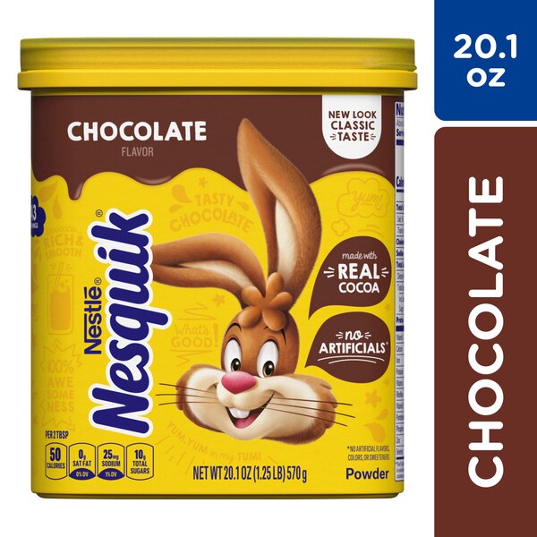 Nesquik Chocolate Powder Drink Mix, 20.1 oz
