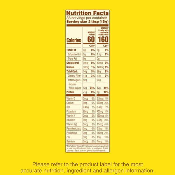 Nesquik Chocolate Powder Drink Mix, 20.1 oz