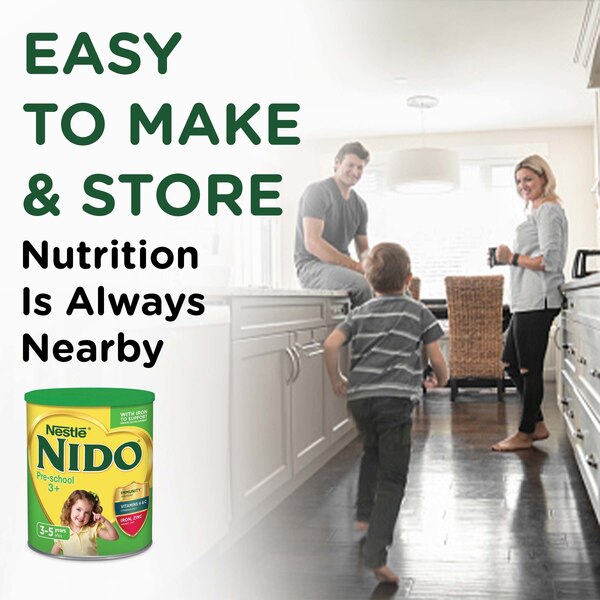 Nestle NIDO 3+ Toddler Powdered Milk Beverage with Vitamins & Minerals, 28.2 oz