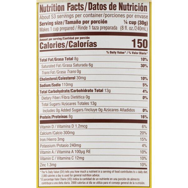 Klim Nestle Fortificada Dry Whole Milk Powder, 56.3 OZ