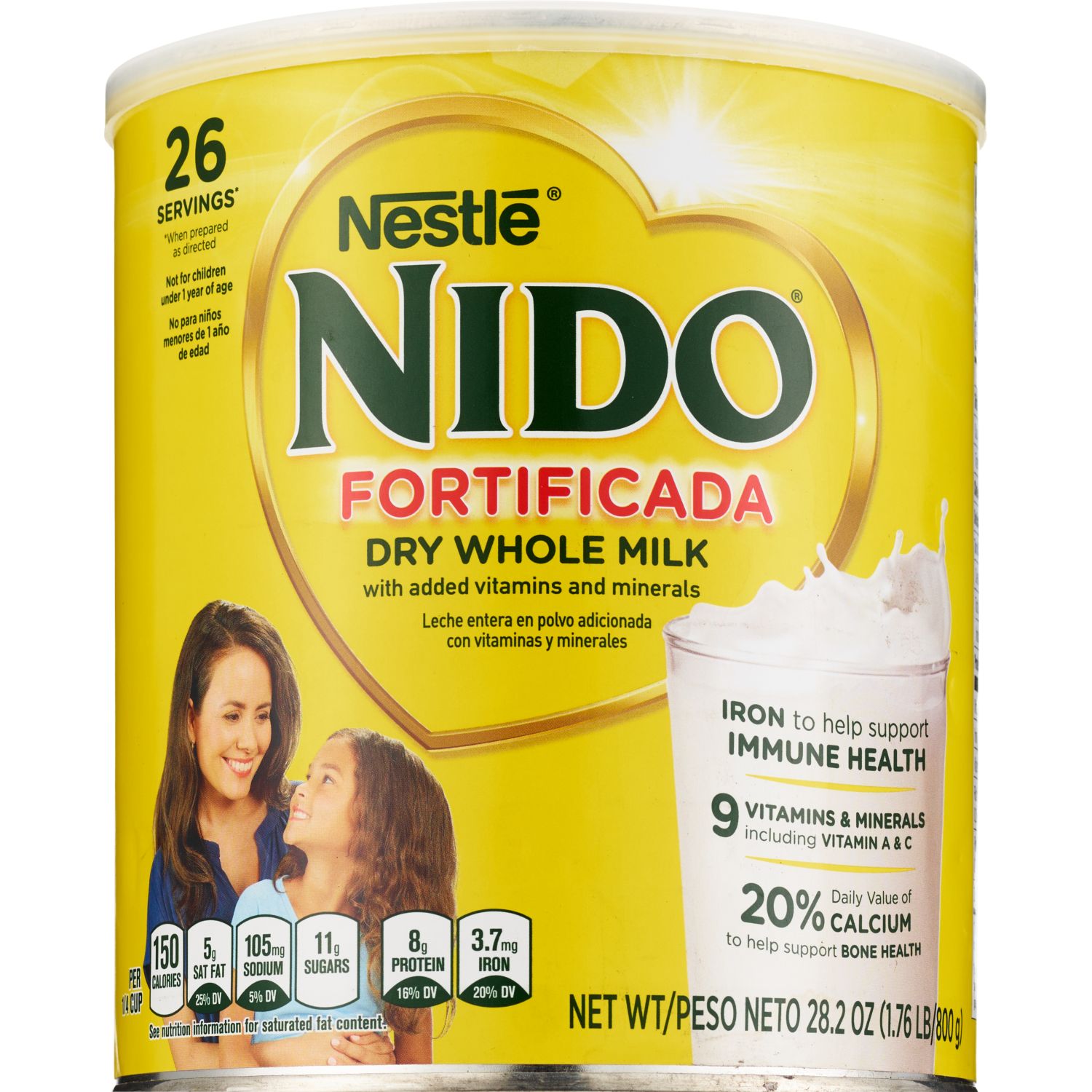 Nestle NIDO Dry Whole Milk Powder, 28.2 OZ