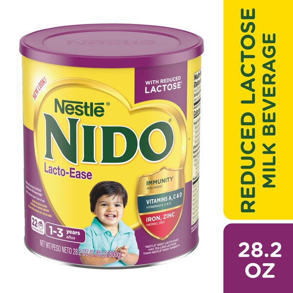 Nestle NIDO Lacto-Ease Toddler Powdered Milk Beverage, 28.2 oz