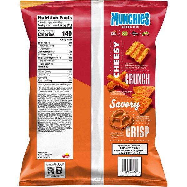 Frito-Lay, Munchies Cheese Snack Mix, 8 oz