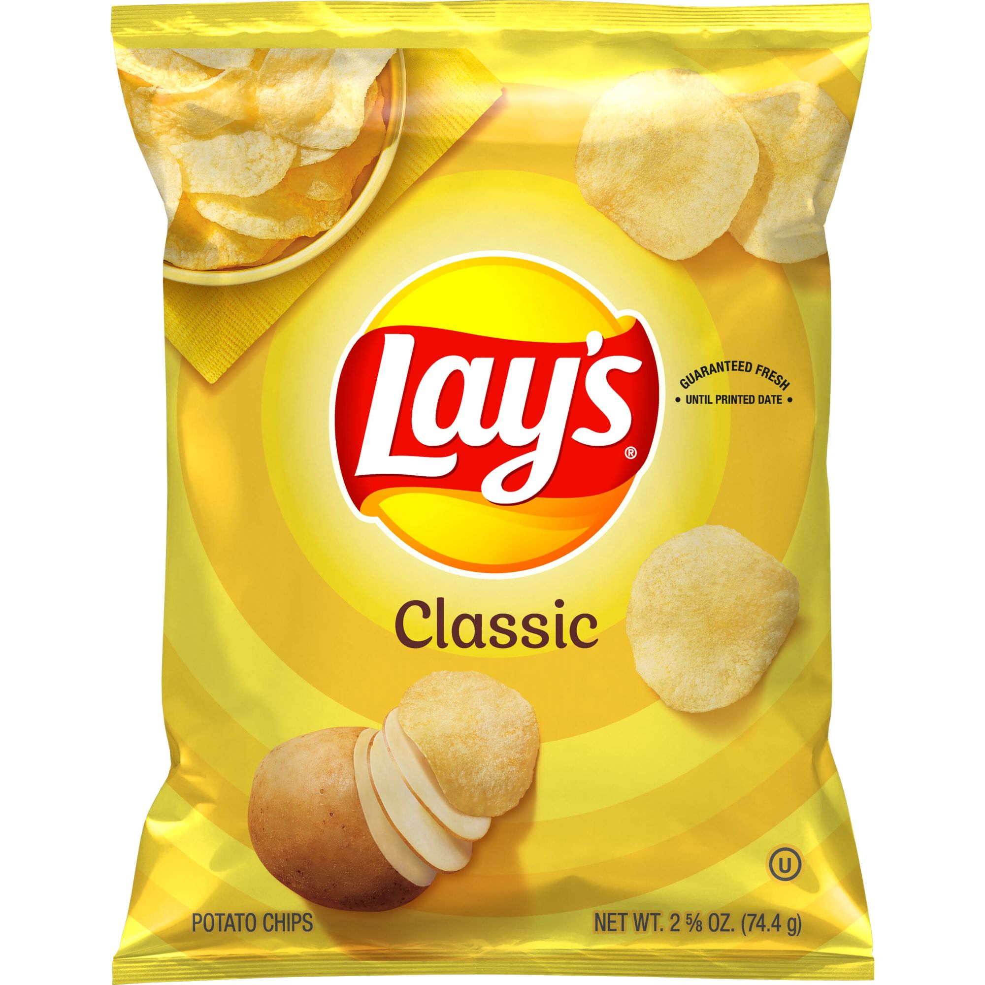 Lay's Potato Chips Classic, 2.62 oz