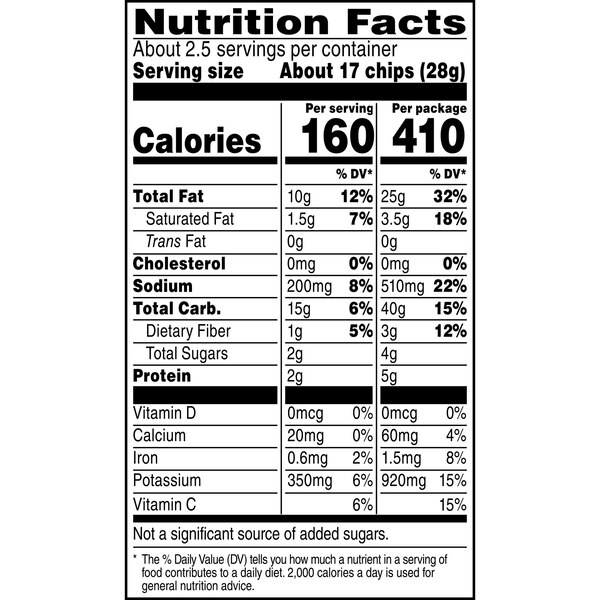 Lay's Potato Chips Sour Cream & Onion Flavored, 2.62 oz