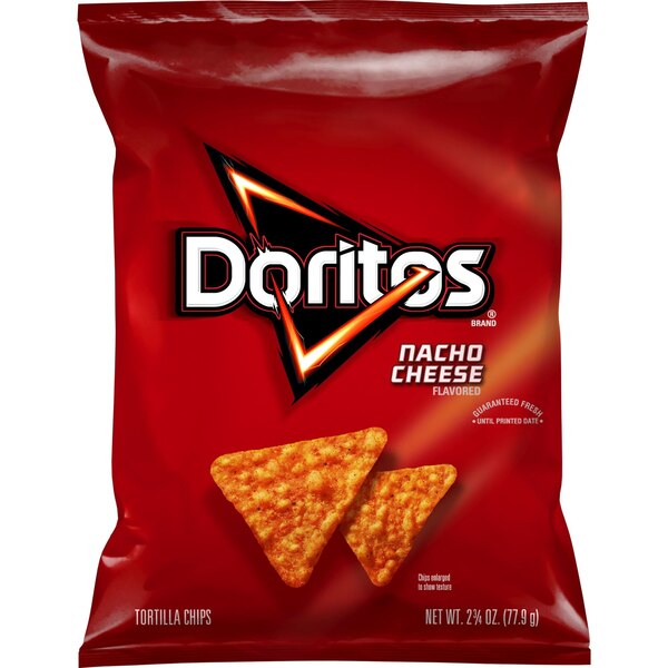 Doritos Tortilla Chips Nacho Cheese Flavored, 2.75 oz