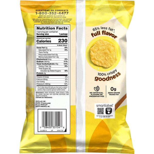 Lay's, Baked Regular Chips, 1.87 oz