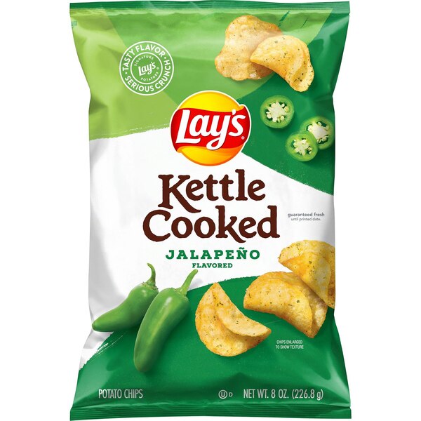 Lay's, Kettle Jalapeno Chips, 8.5 oz