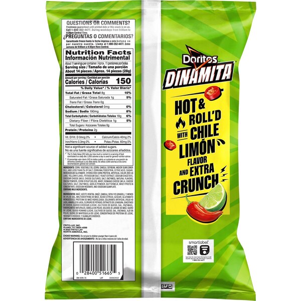 Doritos, Dinamita, Chile Limon, 10.75 oz