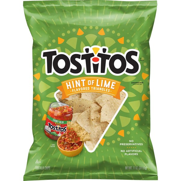 Tostito's, Hint of Lime Tortilla Chips, 11 oz