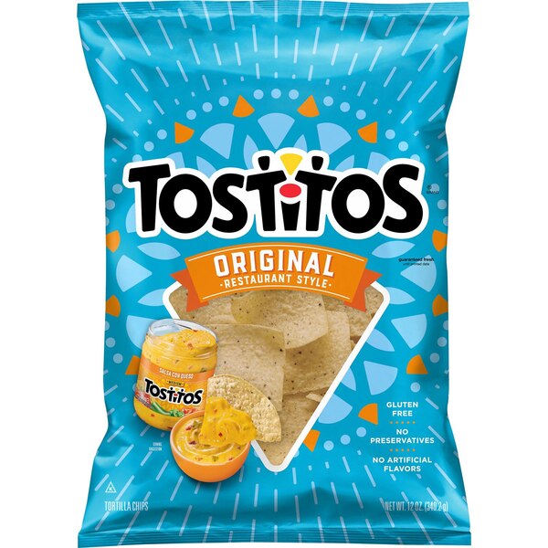 Frito-Lay Tostitos, Tortilla Chips Original Restaurant Style, 13 Oz