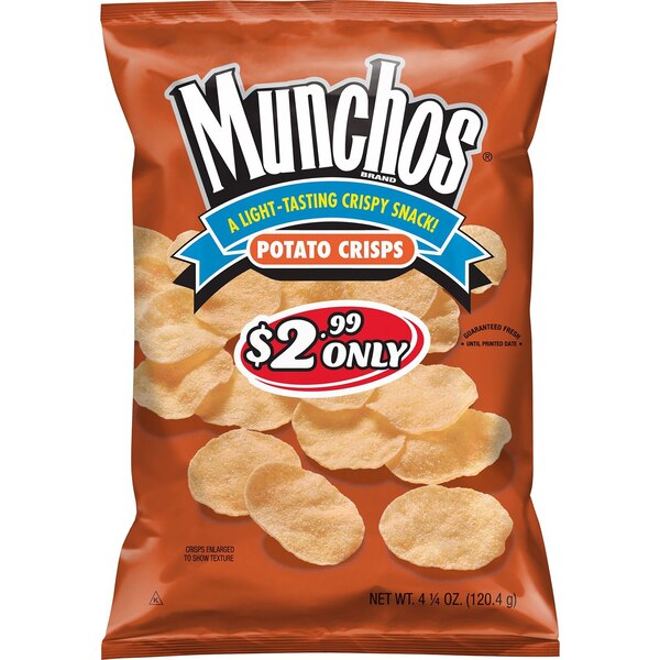 Munchos, Regular Potato Chips, 4.25 oz