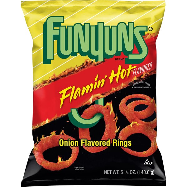 Funyuns, Hot Onion Ring Snacks, 5.25 oz