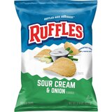Ruffles, Sour Cream & Onion Chips, 2.25 oz, thumbnail image