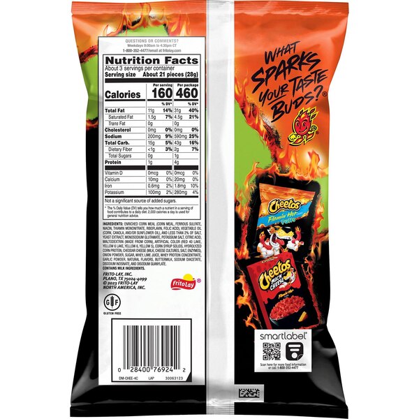 Cheetos, Flamin' Hot Limon, 2.87 oz