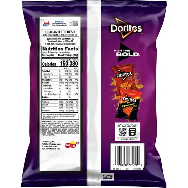 Doritios, Sweet Chilli Chips, 2.62 oz