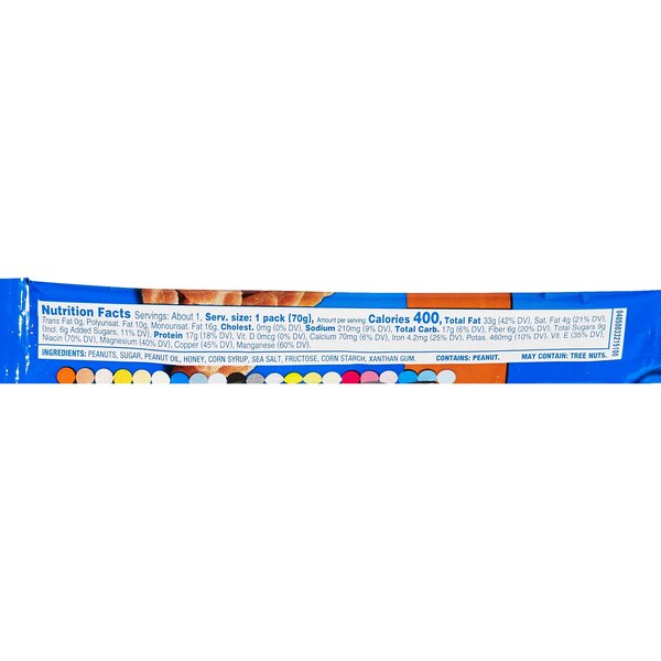 Planters Tube Honey Roasted Peanuts, 2.5 OZ