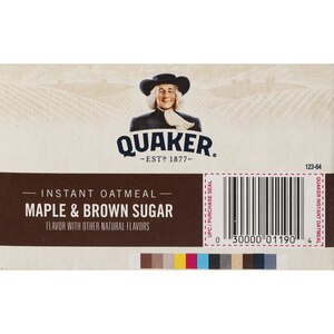 Quaker Instant Oatmeal Packets, Maple & Brown Sugar, 10 ct, 15.1 oz
