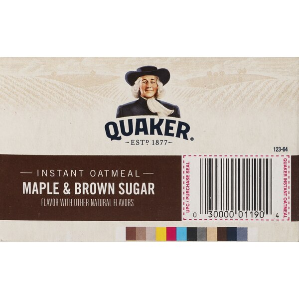 Quaker Instant Oatmeal Packets, Maple & Brown Sugar, 10 ct, 15.1 oz
