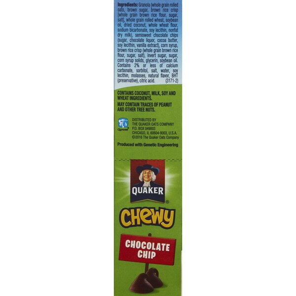 Quaker Chewy Granola Bars, Chocolate Chip, 8 ct, 6.7 oz