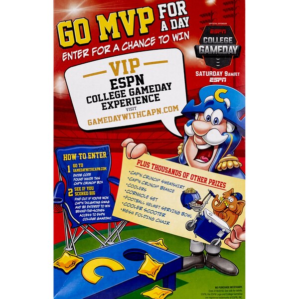 Quaker Cap'n Crunch Cereal, Original, 14 oz