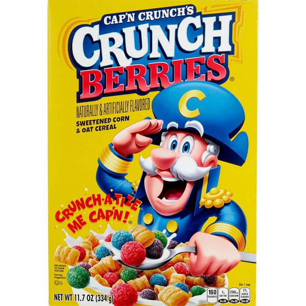 Quaker Cap'n Crunch's Crunch Berries Cereal, 11.7 oz