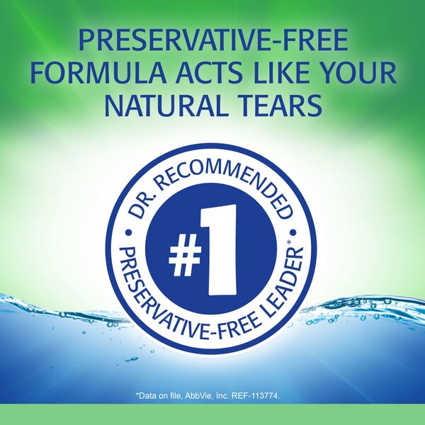 Refresh Plus Preservative Free Lubricant Eye Drops, 70 ct, 0.01 fl oz (0.4 mL)