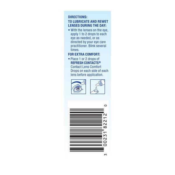 Refresh Contacts, Contact Lens Comfort Drops, 0.4 fl oz (12 mL)