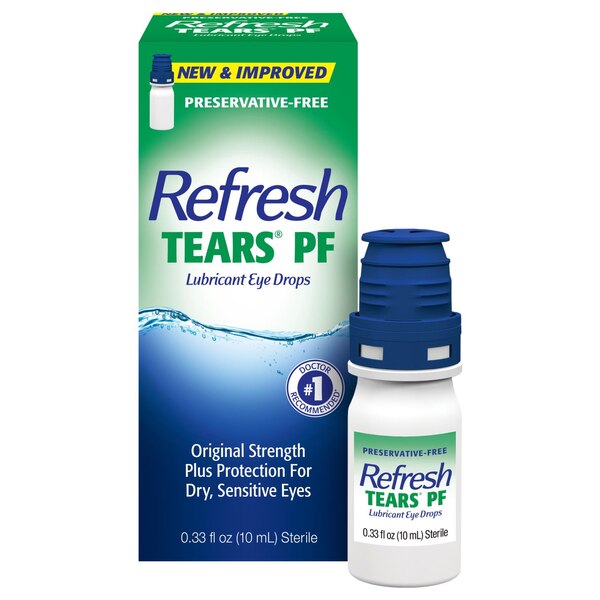 Refresh Tears Preservative Free Lubricant Eye Drops, 0.33 OZ